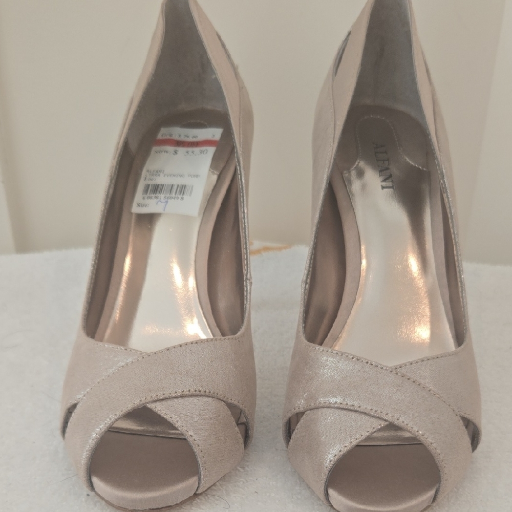 Alfani Pinkish Peep Toe Heels